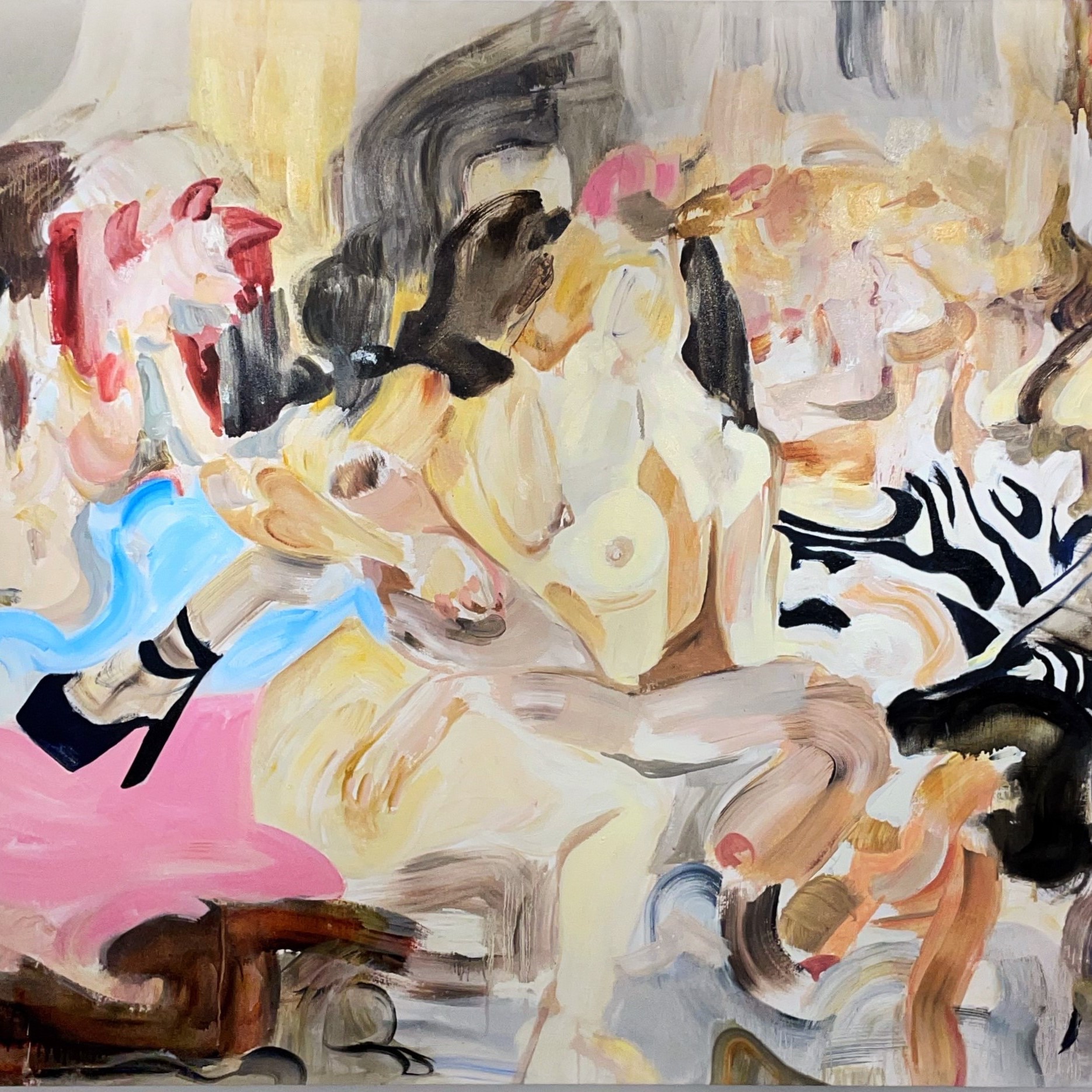 Tacones 2020 Oil on canvas 150 x 206 cm