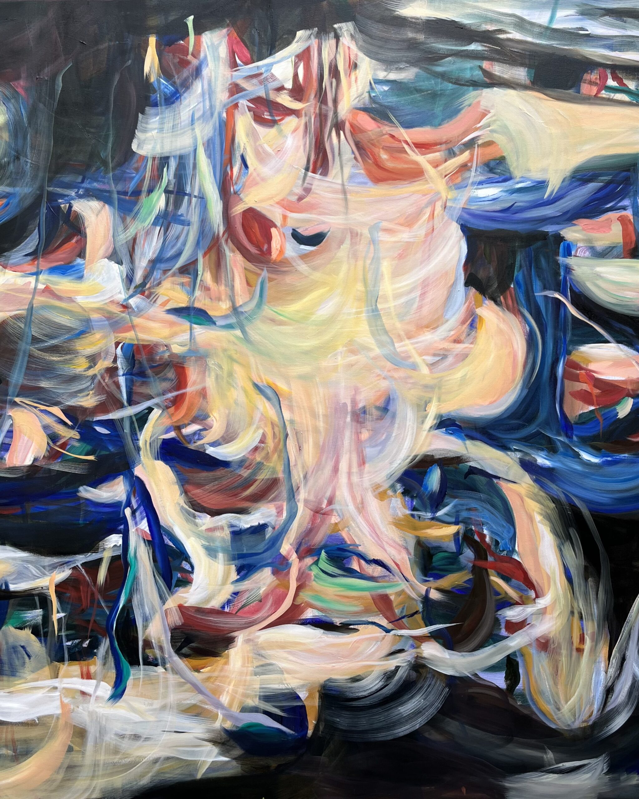 Wild nature abduction_150 x 170 cm_ oil on canvas_ 2022